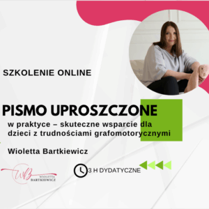 Pismo uproszczone - szkolenie online - nagranie